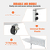 VEVOR Mobile Blueprint Storage Rack Στήριγμα με 12 Pivot Brackets 240 lbs