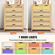 Συρταριέρα VEVOR Rattan Dresser Natural Rattan Closet Dresser 5 Συρτάρια για υπνοδωμάτιο