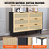 Συρταριέρα VEVOR Rattan Dresser Natural Rattan Closet Dresser 6 Συρτάρια για υπνοδωμάτιο