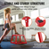 VEVOR Plyometric Jump Box, 12 Inch Plyo Box, Steel Plyometric Platform and Jumping Agility Box, Anti-slip Fitness Step Up Box for Home Gym Training, Conditioning Strength Training, Κόκκινο