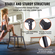 VEVOR Plyometric Jump Box, 18 Inch Plyo Box, Steel Plyometric Platform and Jumping Agility Box, Anti-slip Fitness Step Up Box for Home Gym Training, Conditioning Strength Training, Μαύρο