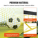 VEVOR Soccer Trainer, 2-ΣΕ-1 φορητό δίχτυ ποδοσφαίρου Rebounder, 72&quot;x51&quot; Iron Εξοπλισμός εξάσκησης ποδοσφαίρου, Τοίχος αθλητικού ποδοσφαίρου Rebounder με φορητή τσάντα, Ιδανικό για ομαδική προπόνηση, πάσο, βόλεϊ