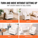 VEVOR Electronic Power Recliner and Swivel Glider, 250 lbs Weight Capacity Swivel Glider Recliner Chair με ρυθμιζόμενη γωνία, πολυεστερική επιφάνεια ανάκλιντρο για σαλόνι, υπνοδωμάτιο, υπόλευκο