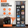 VEVOR Media Storage Cabinet 8 στρωμάτων Ρυθμιζόμενα ράφια DVD 464 CD Espresso