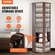 VEVOR Spinning Media Tower 4-Sided Revolving Media Tower 1040 CD Espresso