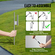 VEVOR Feather Flag Pole Kit 2 Packs Swooper Flag Pole 16,3 ft with Ground Stakes