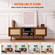 Βάση τηλεόρασης VEVOR Rattan για βάση τηλεόρασης Boho 65&quot; με ενσωματωμένη υποδοχή καρυδιάς