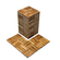 VEVOR Interlocking Deck Tiles Solid Wood 27 Pack 12&quot;x12&quot; Camphor Pine για βεράντα