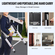 VEVOR Telescoping Extension Ladder 8.5FT Retraction One-button 375 LBS Capacity