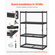VEVOR Storage Shelves 4 Tier Adjustable Heavy Duty Garage Shelving Unit 2400 lbs