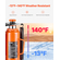 VEVOR Air Hydraulic Bottle Jack 12 Ton Manual Hand Pump Επισκευή Αυτοκινήτων