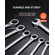 Σετ κλειδιών VEVOR Combination 30 PCS SAE 1/4&quot; έως 1&quot;, Metric 8-24mm Organizer Rack