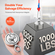 VEVOR 1000 LBS Strong Fishing Magnet Kit Καραμπίνερ διπλής όψης Pull Force Rope