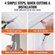 VEVOR Garage Door Top and Sides Seal Strip 34 FT Universal Weather Stripping