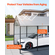 VEVOR 10&#039; x 15&#039; Metal Carport Heavy Duty Υπαίθριο Καταφύγιο Αυτοκινήτων Γκαράζ για Σκάφη