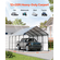 VEVOR 12&#039; x 20&#039; Metal Carport Heavy Duty Υπαίθριο Καταφύγιο Αυτοκινήτων Γκαράζ για Σκάφη