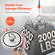 VEVOR 2000 LBS Strong Fishing Magnet Kit Καραμπίνερ διπλής όψης Pull Force Rope