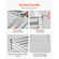 VEVOR Μεταλλικό Υπερυψωμένο Κρεβάτι Κήπου 12x4x1 ft Υπαίθριο Γαλβανισμένο Ασημί κουτί φυτευτήρων