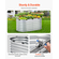 VEVOR Μεταλλικό Υπερυψωμένο Κρεβάτι Κήπου 4x2x2 ft Υπαίθριο Γαλβανισμένο Ασημί κουτί φυτευτήρων