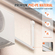 VEVOR Mini Split Line Set Cover 76,2mm W 4830mm L, PVC Διακοσμητικό κάλυμμα γραμμής σωλήνων για κλιματιστικό με 4 ευθείες αγωγούς &amp; πλήρη εξαρτήματα Εύκολη εγκατάσταση, Βάφεται για αντλίες θερμότητας, Λευκό