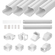 VEVOR Mini Split Line Set Cover 76,2mm W 5350mm L, PVC Διακοσμητικό κάλυμμα γραμμής σωλήνα για κλιματιστικό με 4 ίσιες αγωγούς &amp; πλήρη εξαρτήματα Εύκολη εγκατάσταση, Βάφεται για αντλίες θερμότητας, Λευκό