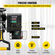 VEVOR Heat Press Machine, 15x15inch / 38x38cm, 2IN1 Clamshell Sublimation Transfer Printer with Teflon Coating, Digital Precise Heat Control, Powerpress for T-shirts Καπέλα Καπέλα