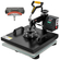 VEVOR Heat Press Machine, 15x15inch / 38x38cm, 2IN1 Clamshell Sublimation Transfer Printer with Teflon Coating, Digital Precise Heat Control, Powerpress for T-shirts Καπέλα Καπέλα