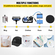 VEVOR Heat Press 12X15 Inch 10 in 1 Heat Pressure 1000W Heat Press Machine with 360° Rotation Swing Away Red Heat Press T-Shirt Machine Sublimation Dual-tube Θέρμανση για στυλό DIY Καπάκια Κούπες και πουκάμισα