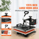 VEVOR Heat Press 8 in 1 Heat Press Machine 38x30cm T-shirt Press Mug Printing Machine Multifuctional Heat Transfer Machine for T-shirt Mug Hat Plate Printing Printing