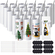 VEVOR 24 Pack ίσια ποτήρια εξάχνωσης, 20 ουγκιές κενό ποτηράκι χύμα, ανοξείδωτο ατσάλι διπλού τοιχώματος ποτηράκια με άχυρο, καπάκι, βούρτσα, βάση, συρρικνωμένο περιτύλιγμα, κουτί δώρου, για πίεση θερμότητας και μεταφορά θερμότητας
