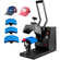 VEVOR Hat Heat Press, 4-σε-1 Cap Heat Press Machine, Clamshell Sublimation Transfer 6x3 ιντσών, Ψηφιακός χρονοδιακόπτης LCD Έλεγχος θερμοκρασίας με 4 τμχ Καμπύλα θερμαντικά στοιχεία (6x3/6,7x2,7/6,7x2,7/8,1x3,5)