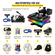VEVOR Heat Press Machine 12 x 15 Inch 8 in 1 Heat Press 360° Swing Away Black Heat Press 1000W Μηχάνημα εκτύπωσης πουκάμισου 8 σε 1 Θέρμανση διπλού σωλήνος για πιάτα DIY Καπάκι κούπες