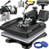VEVOR Heat Press Machine 15 x 15 Inch 8 in 1 Heat Pressure 1000W Machine Sublimation 360° Rotation Swing Away Heat Press 8 in 1 Machine Printing Shirt Dual-Tube Heating for DIY T-shirts Cap κούπες (Μαύρο)