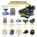VEVOR Heat Press Machine 12 x 15 Inch 6 in 1 Heat Press 360° Swing Away Heat Press 1000W Μηχανή εκτύπωσης 6 σε 1 μαύρο πουκάμισο Θέρμανση διπλού σωλήνος για μπλουζάκια με καπάκι κούπες DIY