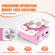 VEVOR Mini Pottery Wheel Electric Ceramic Wheel Machine 0-320rpm Speed ​​Pink