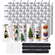 VEVOR 50 Pack ίσια ποτήρια εξάχνωσης, 20 ουγκιές κενό κύπελλα ποτηριού, από ανοξείδωτο χάλυβα διπλού τοιχώματος ποτηράκια με άχυρο, καπάκι, βούρτσα, βάση, συρρικνωμένο περιτύλιγμα, κουτί δώρου, για πίεση θερμότητας και μεταφορά θερμότητας