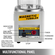 VEVOR KT-185 Magnetic Tumbler 180mm Jewelry Polisher Tumbler and Finisher για Γυάλισμα με ρυθμιζόμενη κατεύθυνση και χρόνο για κοσμήματα