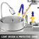 VEVOR Gem Faceting Machine 6inch Jewelry Polisher Rock Polisher Gem cutting Machine Lapidary Grinder Polisher Machine Lapidary Equipment with Water Pump Mechanical Handle for Gem Jade Stone Jewelry