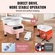 VEVOR Pottery Wheel 11in Keramic Wheel Foot Pedal Screen Touch 450W 3 Legs Pink