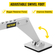 VEVOR Dent Pull Lever Bar 6 Claw Hook Dent Puller Single Leg Lifter Φορητό Dent Pull Bar Bar κράμα αλουμινίου για επισκευή βαθουλωμάτων αυτοκινήτου