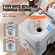 VEVOR Portable Toilet Flush Travel Camping 5.3 Gal Commode Potty with Carry Bag