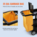 VEVOR Cleaning Cart, 3-ράφι Εμπορικό καλάθι φύλαξης, χωρητικότητας 200 lbs Πλαστικό καρότσι καθαρισμού, με τσάντα και κάλυμμα PVC 25 γαλονιών, 47&quot; x 20&quot; x 38,6&quot;, κίτρινο+μαύρο