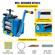 VEVOR Rolling Mills 3&quot;/76mm Μηχανή ελατηρίου κοσμημάτων Αναλογία μετάδοσης κίνησης 1:2,5 Wire Roller Mills 0,1-7mm Πάχος πρέσας Χειροκίνητος Συνδυασμός έλασης για μεταλλικό φύλλο κοσμήματος Τετράγωνο ημικύκλιο σχέδιο
