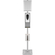 VEVOR Automatic Hand Dispenser with Stand, Infrared Sensing Sanitizing Station with Signboard &amp; Tissue Box, 1000 mL Hand Sanitizer Dispenser, 55&#039;&#039;-63&#039;&#039; H Hand Sanitizer Stand για το σπίτι και τους κοινόχρηστους χώρους