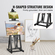 VEVOR Studio H-Frame Easel χωράει τέχνη καμβά έως 77&quot; Beechwood Artists Easel