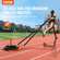VEVOR Weight Power Pull Sled Fitness Strength Speed ​​Training Sled Steel Orange