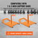 VEVOR Weight Power Pull Sled Fitness Strength Speed ​​Training Sled Steel Orange