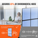 VEVOR Acoustic Room Divider Partition Panel Screen Privacy 2 Pack Indigo Blue