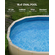 VEVOR Oval Liner Pool 16,4x9,8ft Unibead Style Pool Liner 47in Ύψος τοίχου