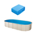 VEVOR Oval Liner Pool 16,4x9,8ft Unibead Style Pool Liner 47in Ύψος τοίχου